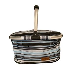 Picnic Basket Insulated with Handle - Foldable - Rubber Feet Bottom - Li Qing
